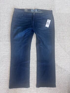 Kenneth Cole dark blue bootcut jeans